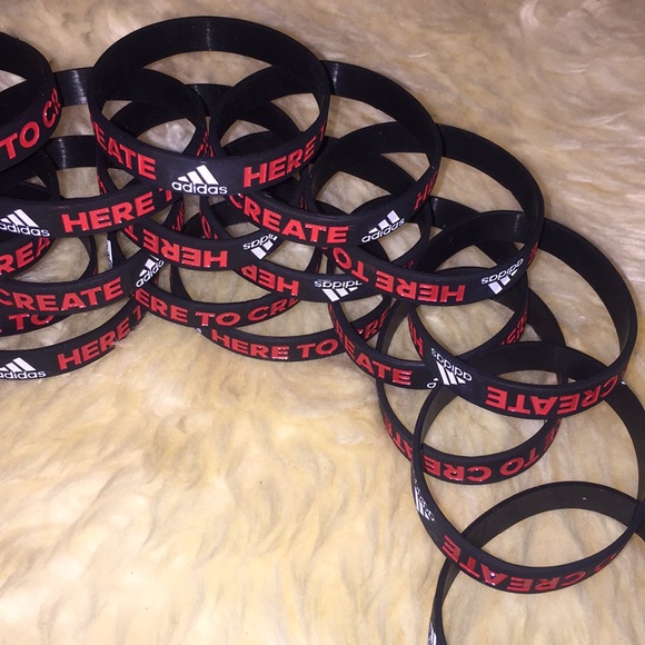 adidas Jewelry Nwot Unisex Adidas Rubber Bracelet 4 For Poshmark
